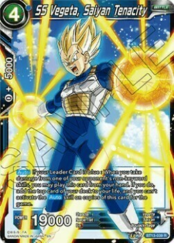 SS Vegeta, Saiyan Tenacity Card Front