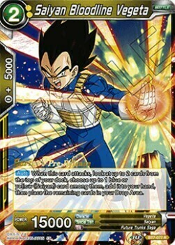 Saiyan Bloodline Vegeta Card Front