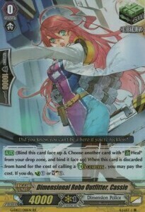 Dimensional Robo Outfitter, Cassie Card Front