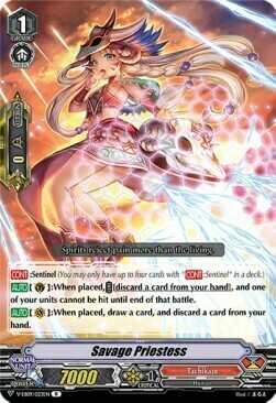 Savage Priestess Card Front