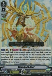 Victorious Deer Card Front