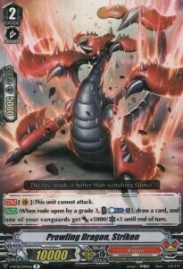 Prowling Dragon, Striken Card Front