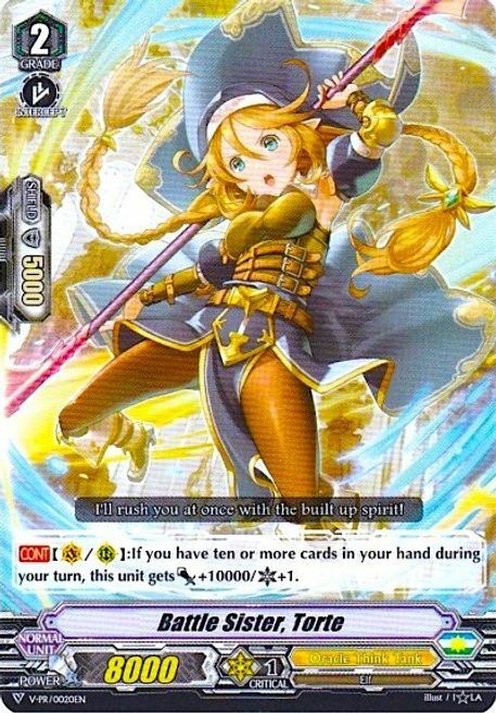 Battle Sister, Torte Card Front