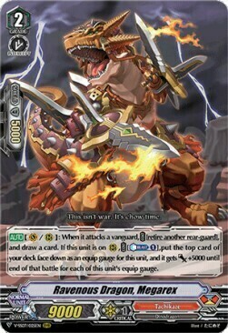 Ravenous Dragon, Megarex Card Front