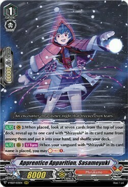 Apprentice Apparition, Sasameyuki Card Front