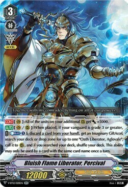 Bluish Flame Liberator, Percival Card Front