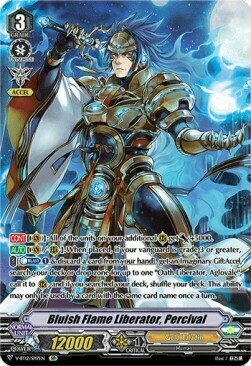 Bluish Flame Liberator, Percival Card Front