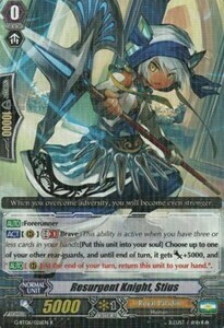 Resurgent Knight, Stius Card Front