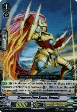 Crimson Lion Beast, Howell Card Front