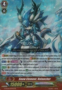 Snow Element, Valancher Card Front