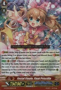 Festal Finale, Final Priscilla Card Front