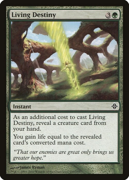 Living Destiny Card Front