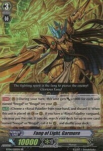 Fang of Light, Garmore Card Front