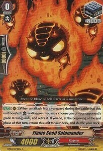 Flame Seed Salamander Card Front