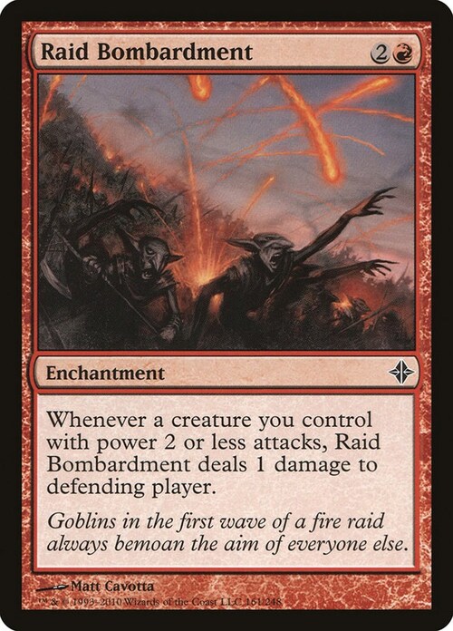 Raid Bombardment Card Front