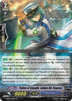 Blue Storm Soldier, Rascal Sweeper Card Front