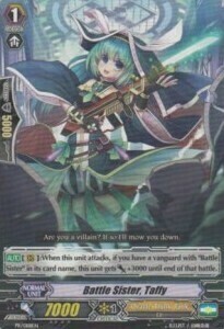 Battle Sister, Taffy Card Front