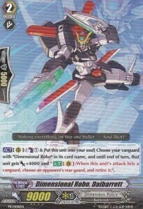 Dimensional Robo, Daibarrett Card Front