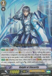 Knight of Sincerity Card Front