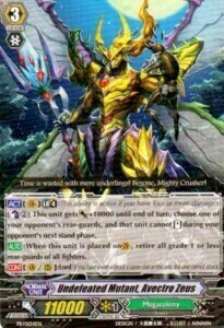 Undefeated Mutant, Avectro Zeus Card Front