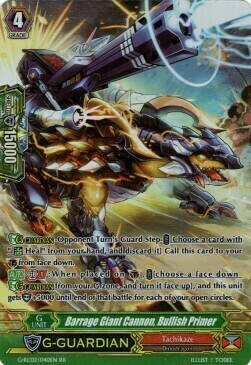 Barrage Giant Cannon, Bullish Primer Card Front