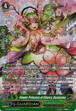 Flower Princess of Cherry, Kosterina Card Front