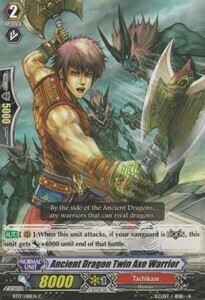 Ancient Dragon Twin Axe Warrior Card Front