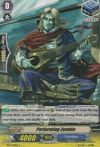 Performing Zombie Card Front