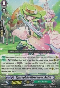 Gypsophila Musketeer, Raisa Card Front