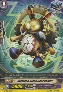 Stomach Clock Gear Rabbit Card Front