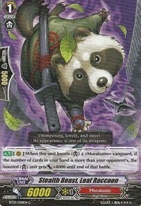 Stealth Beast, Leaf Raccoon Card Front