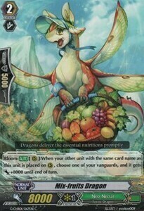 Mix-fruits Dragon Card Front