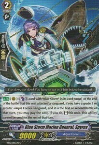 Blue Storm Marine General, Spyros Card Front