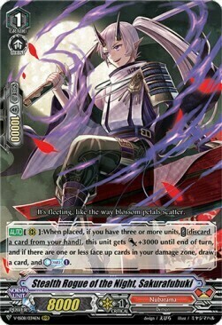 Stealth Rogue of the Night, Sakurafubuki Card Front