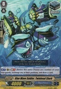 Blue Wave Soldier, Twinhead Shark Card Front