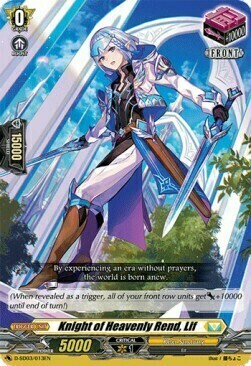 Knight of Heavenly Rend, Lif Card Front