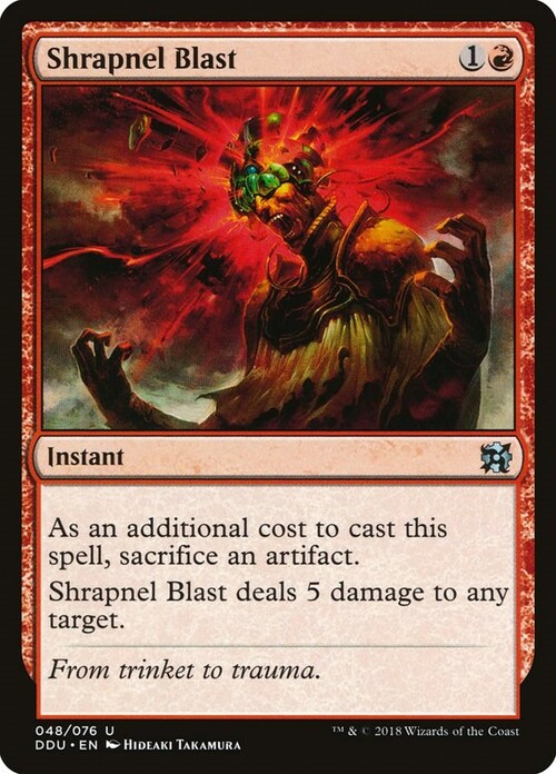 Shrapnel Blast Card Front