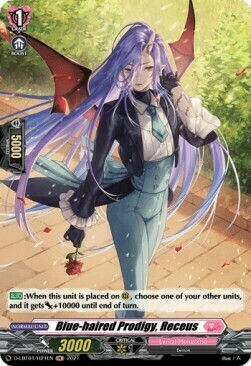 Blue-haired Prodigy, Receus Card Front