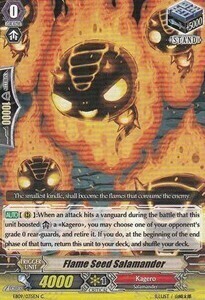 Flame Seed Salamander Card Front