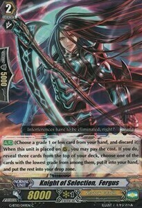 Knight of Selection, Fergus Card Front