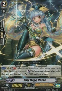 Holy Mage, Rossa Card Front