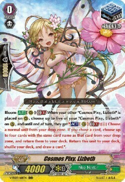 Cosmos Pixy, Lizbeth Card Front