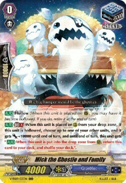 Mick the Ghostie and Family Card Front