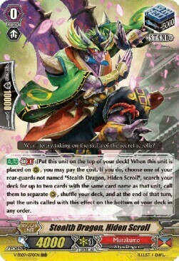 Stealth Dragon, Hiden Scroll Card Front