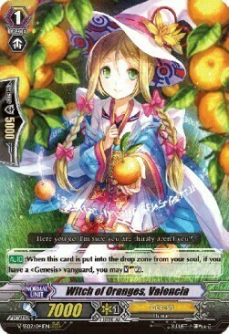 Witch of Oranges, Valencia Card Front