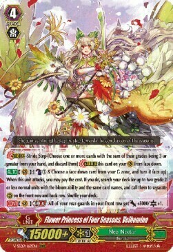 Flower Princess of Four Seasons, Velhemina Card Front