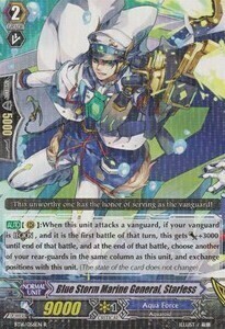 Blue Storm Marine General, Starless Card Front