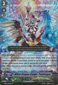 White Dragon Knight, Pendragon Card Front