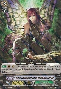 Bewitching Officer, Lady Butterfly Card Front