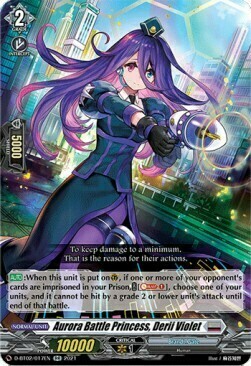 Aurora Battle Princess, Derii Violet Card Front